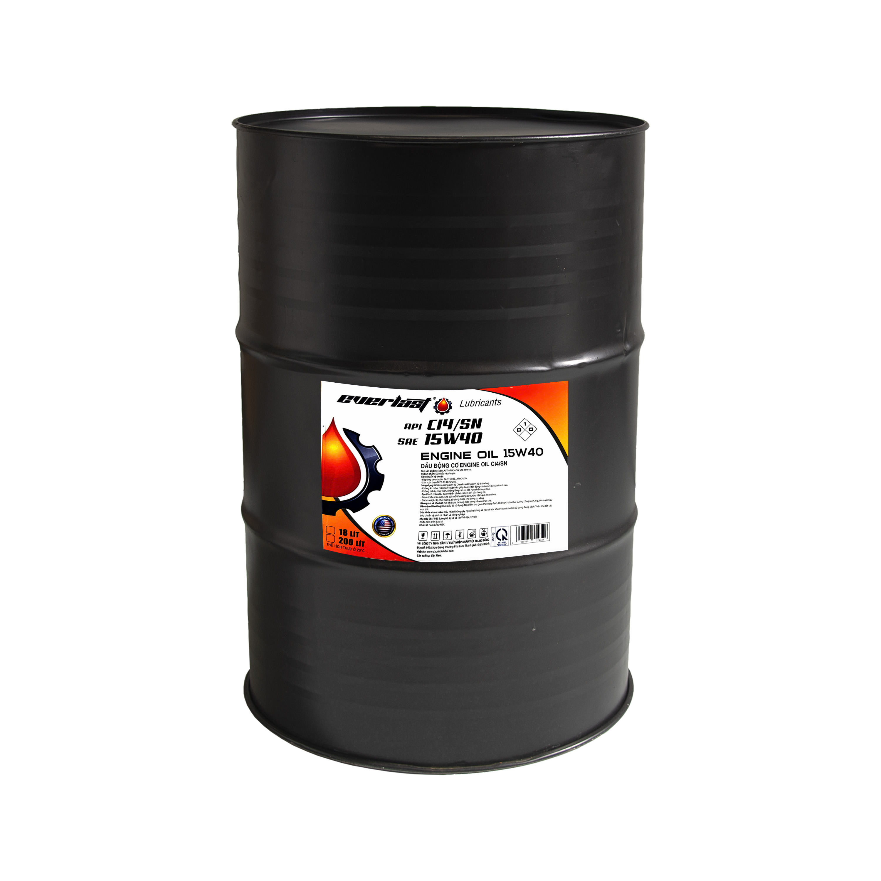 Dầu động cơ engine oil CI4/SN 15/40